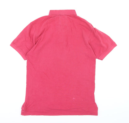 Crew Clothing Co Men's Pink Classic Fit Polo Shirt Size L