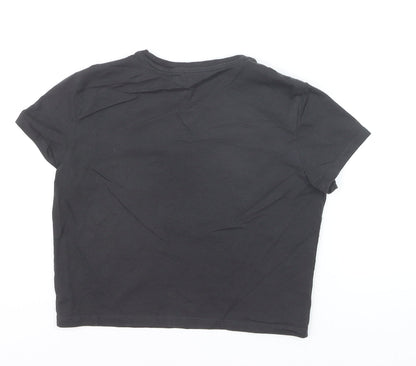 H&M Divided Women's Black Music Graphic T-Shirt Size 10