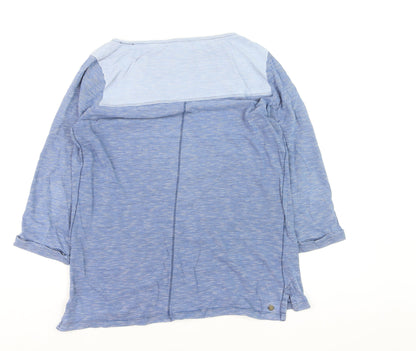 FatFace Women’s Blue Striped Long Sleeve Cotton T-Shirt Size L