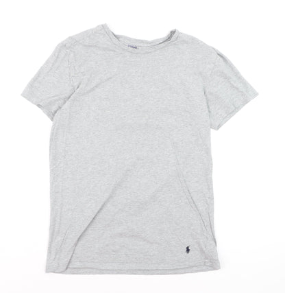 Polo Ralph Lauren Men's Grey Crew Neck Cotton T-Shirt M