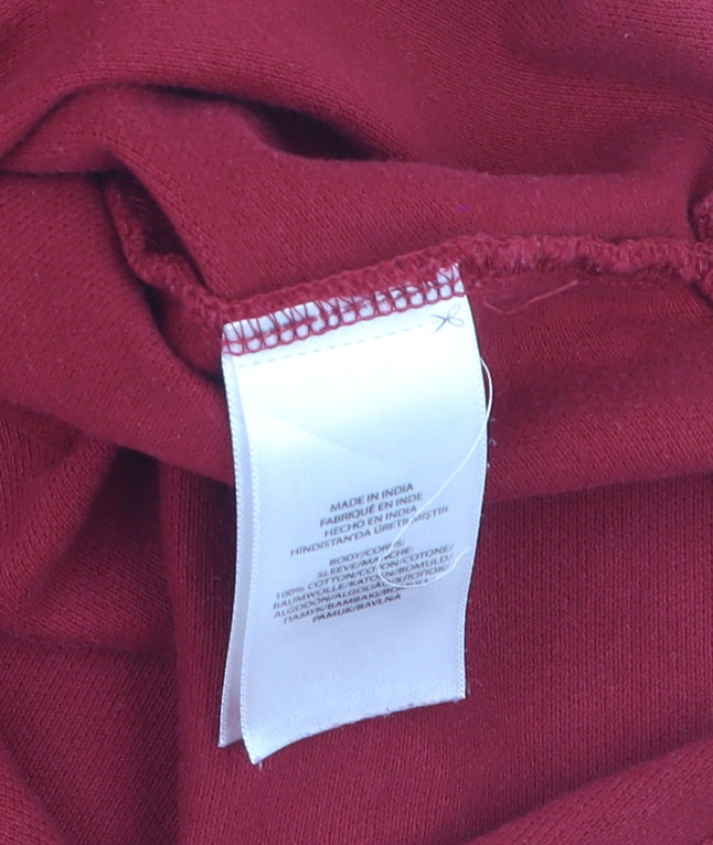Ralph Lauren Men's Red Slim Fit Polo Shirt Size M Cotton