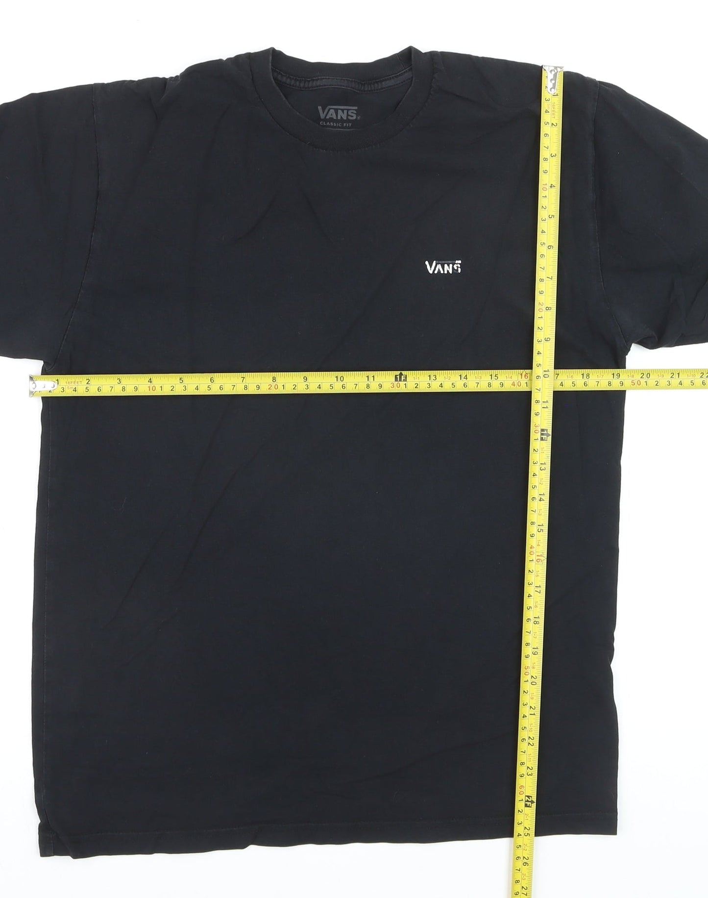 Vans Men's Black Classic Fit Cotton Crew Neck T-Shirt Size M