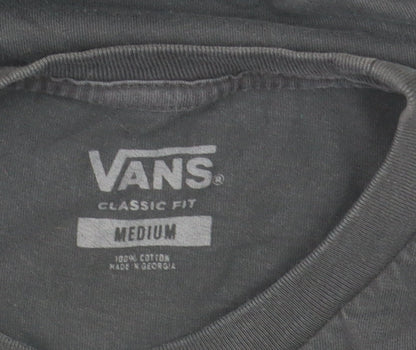 Vans Men's Black Classic Fit Cotton Crew Neck T-Shirt Size M
