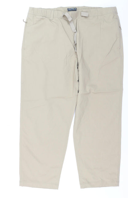 Marks and Spencer Goodmove Men's Beige XL Chino Trousers with Belt