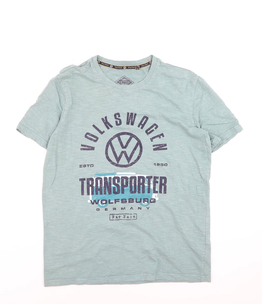 FatFace Men's Green Volkswagen Graphic T-Shirt Size M