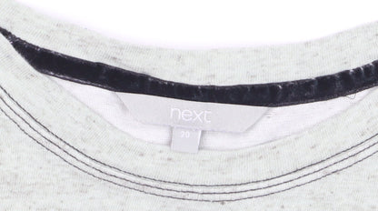 Next Women Grey Long Sleeve Basic Jersey T-Shirt Size 20