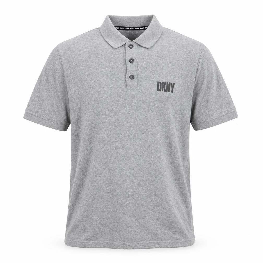 DKNY Boys Grey Polo Shirt Small Short Sleeve Cotton Casual Top