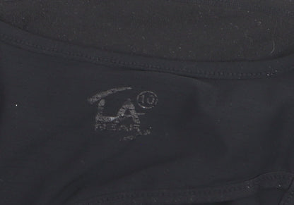 LA Gear Womens Black Size 10 Racerback Tank Top Activewear