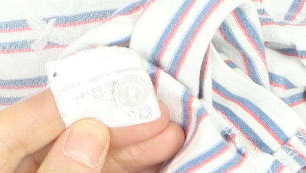 Hawkshead Women’s Multicoloured Striped Cotton Long Sleeve Polo Shirt Size 12