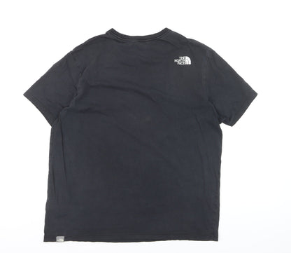 The North Face Men's Black Cotton Crew Neck T-Shirt L
