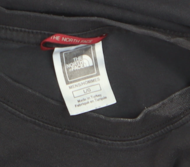 The North Face Men's Black Cotton Crew Neck T-Shirt L