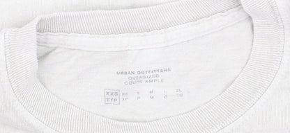 Urban Outfitters Men's Beige Tattoo Graphic Long Sleeve T-Shirt XXS