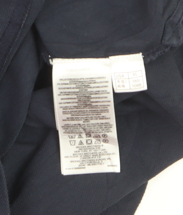 Brooks Brothers Men's Blue XL Original Fit Performance Polo Shirt