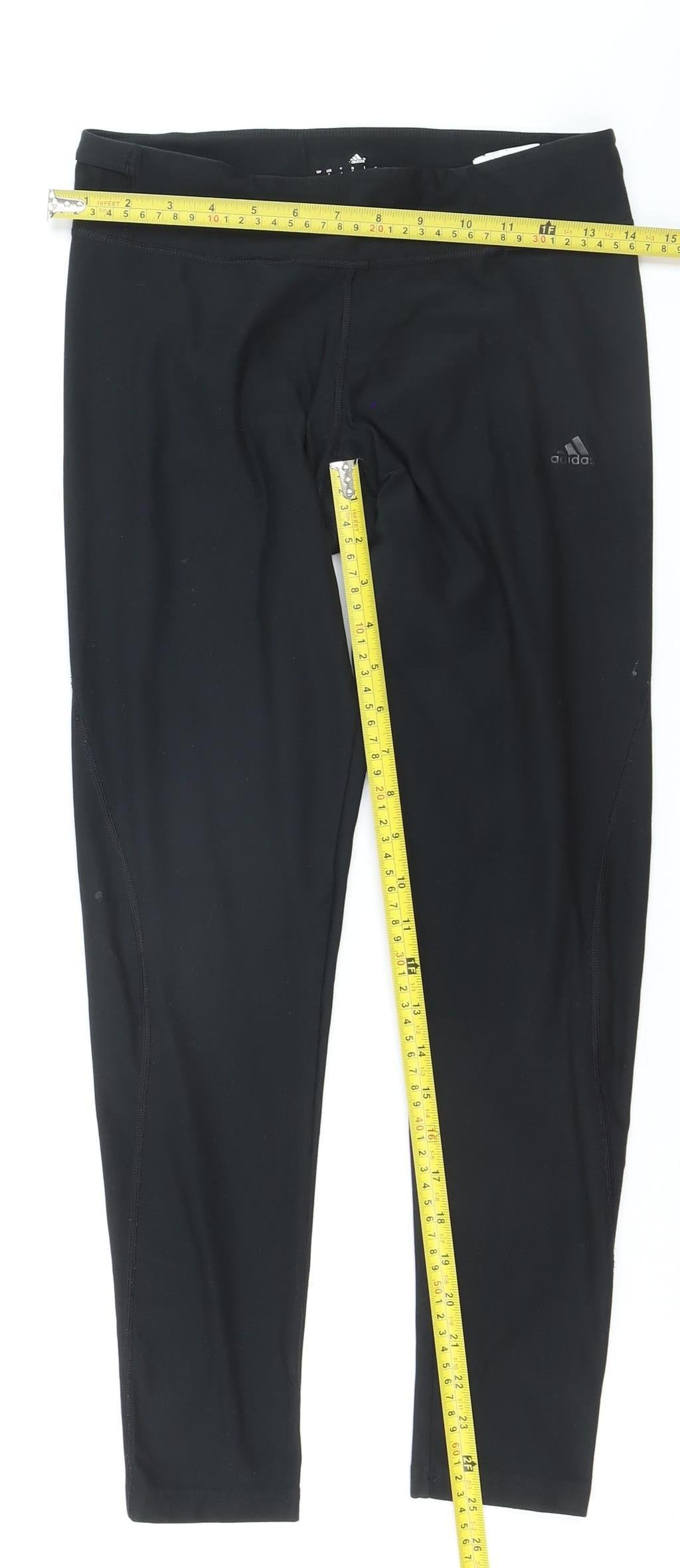 Adidas Women's Black Climalite Leggings M Slim Fit Activewear Trousers