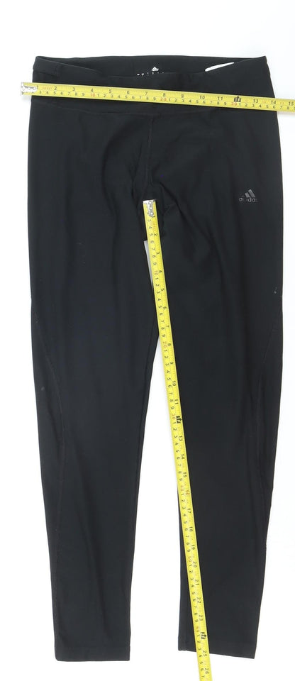 Adidas Women's Black Climalite Leggings M Slim Fit Activewear Trousers
