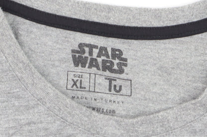 Tu Star Wars Men’s Grey XL Darth Vader Funny Graphic T-Shirt