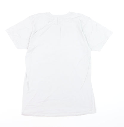 Hard Rock Cafe White Orlando Graphic Print Mens Medium T-Shirt