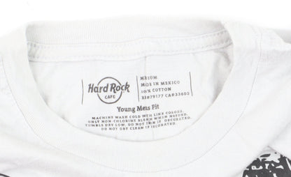 Hard Rock Cafe White Orlando Graphic Print Mens Medium T-Shirt