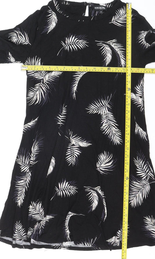 Debenhams Women’s Black Tropical Print Shift Dress Size 14