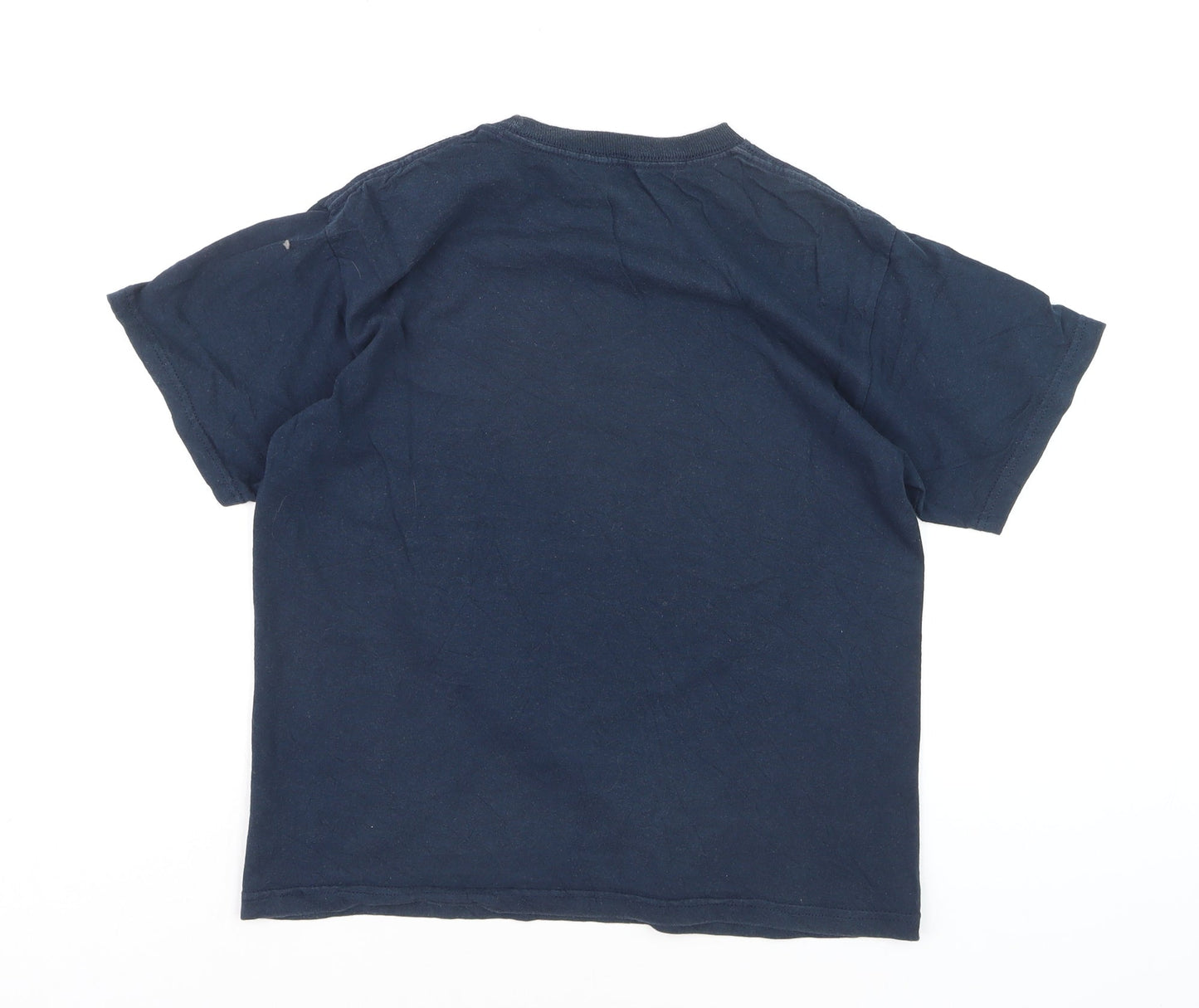 Marvel Boys Blue Captain America Graphic Print Cotton T-Shirt 10 Years