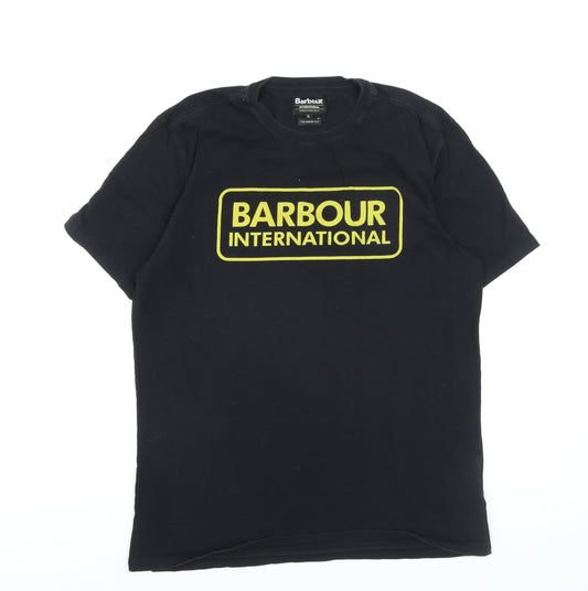 Barbour International Men's Black XL Tailored Fit Graphic T-Shirt