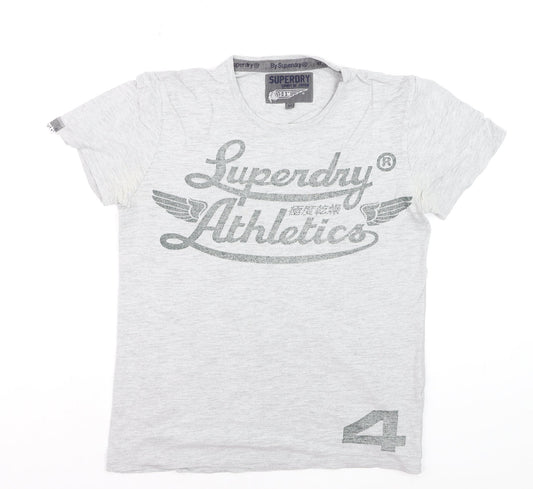 Superdry Men's Grey Athletic Graphic T-Shirt Size M