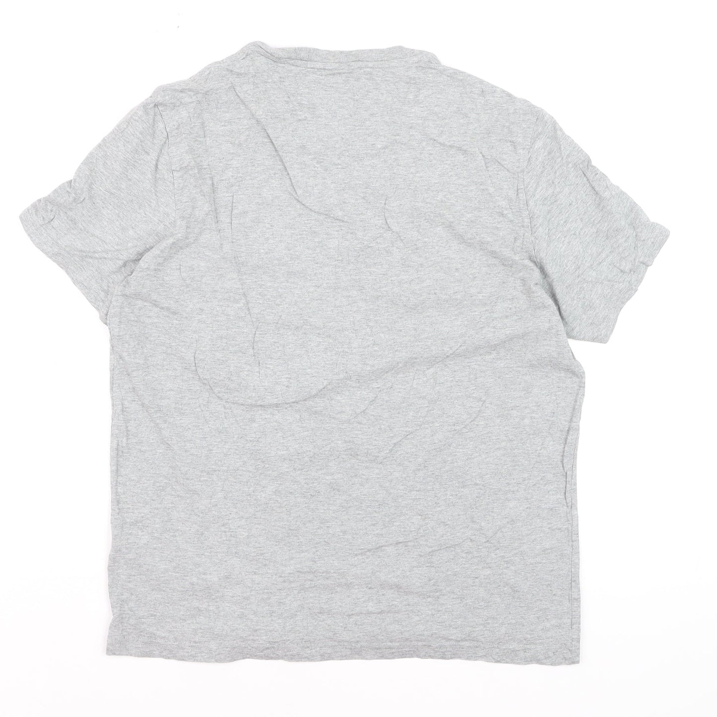 Ralph Lauren Boys Grey Cotton Crew Neck Logo T-Shirt Size S