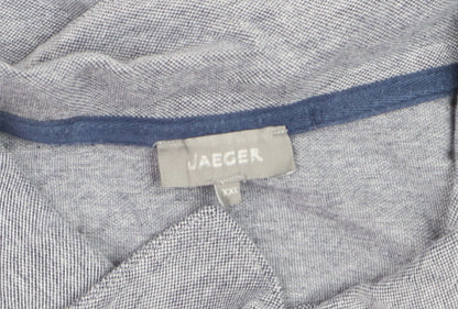 Jaeger Men's Grey 2XL Cotton Short Sleeve Polo Shirt