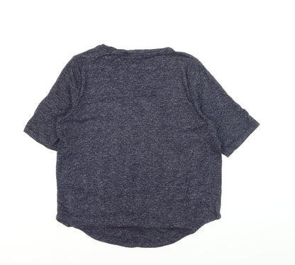 Marks and Spencer Women’s Navy Jersey Short Sleeve Top UK 12