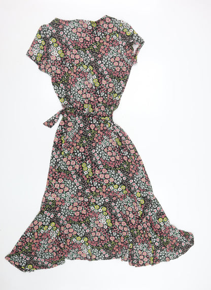St. Bernard Women’s Multicoloured Floral Fit & Flare Midi Dress Size 14