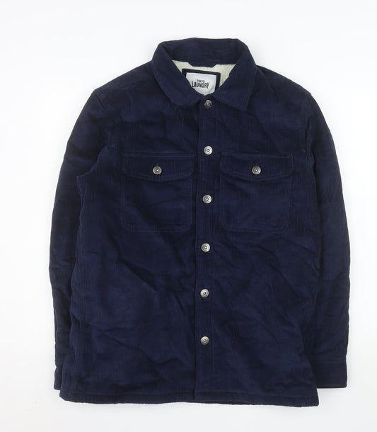 Tokyo Laundry Men's Navy Corduroy Sherpa Lined Jacket M
