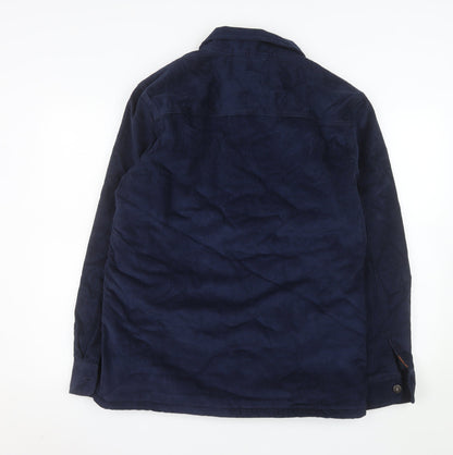 Tokyo Laundry Men's Navy Corduroy Sherpa Lined Jacket M