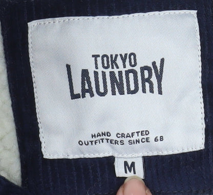 Tokyo Laundry Men's Navy Corduroy Sherpa Lined Jacket M