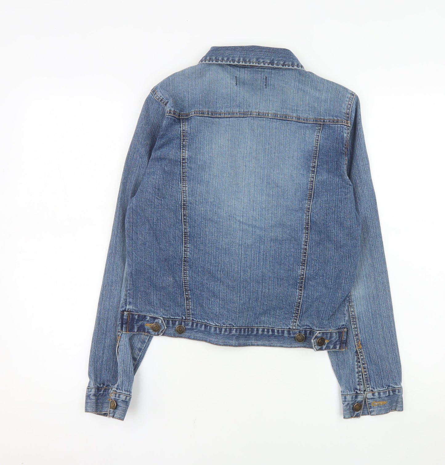 Denim Co Womens Blue Size 12 Basic Denim Jacket