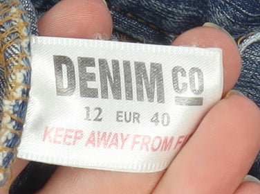 Denim Co Womens Blue Size 12 Basic Denim Jacket