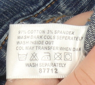 Denim Co Womens Blue Size 12 Basic Denim Jacket