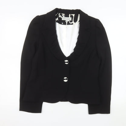 Kate Cooper Women's Black Size 14 Tailored Blazer Jacket