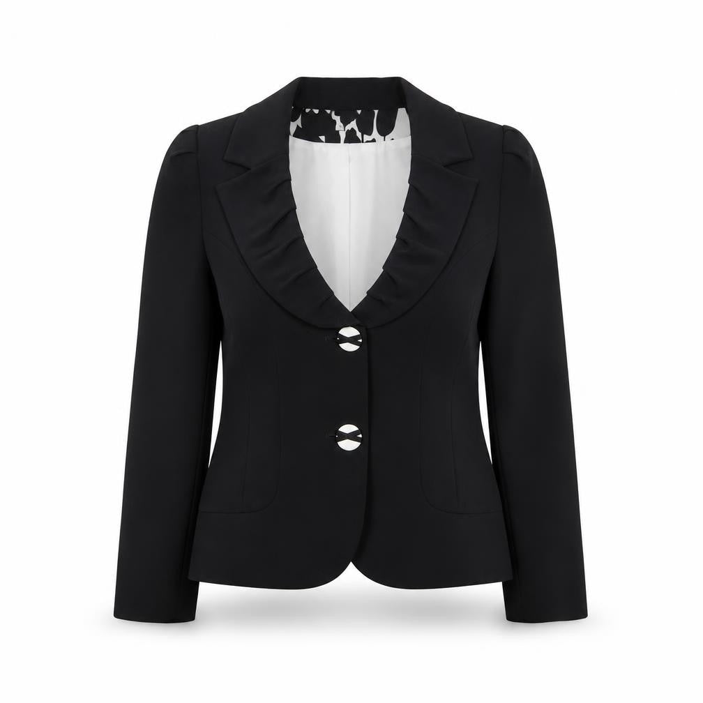 Kate Cooper Women's Black Size 14 Tailored Blazer Jacket