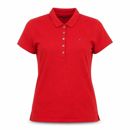 Tommy Hilfiger Men's Red Slim Fit Cotton Polo Shirt Size L