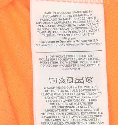 Nike Women Orange Dri-Fit Racerback Tank Top Size S