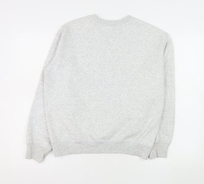 H&M Womens Grey NYC Athletics Club Sweatshirt XS Cotton Blend