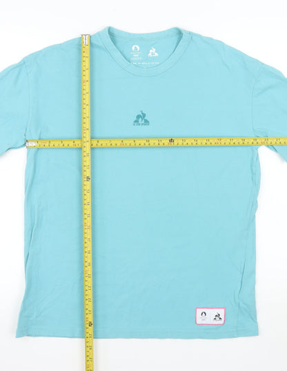 Le Coq Sportif Men’s Blue Paris 2024 Olympic Cotton T-Shirt Size S