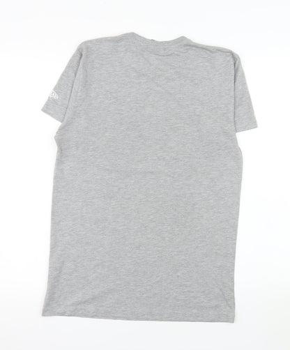 New Era Men's Grey Milwaukee Bucks NBA Graphic T-Shirt XS