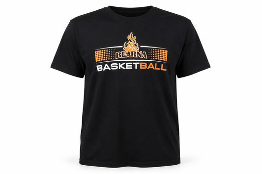 Fruit of the Loom Men's Black Basketball Coach T-Shirt Size S Cotton