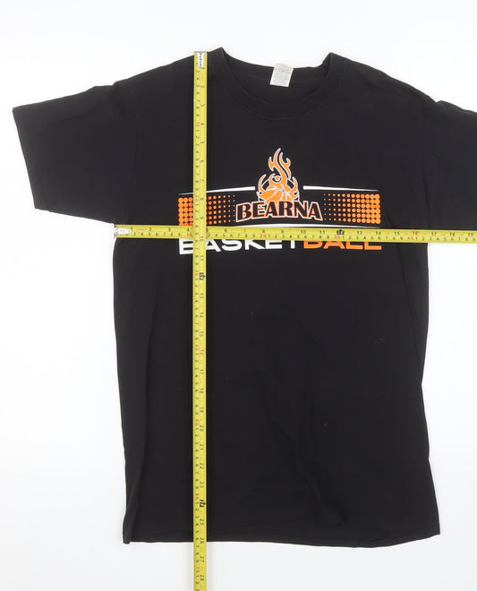 Fruit of the Loom Men's Black Basketball Coach T-Shirt Size S Cotton