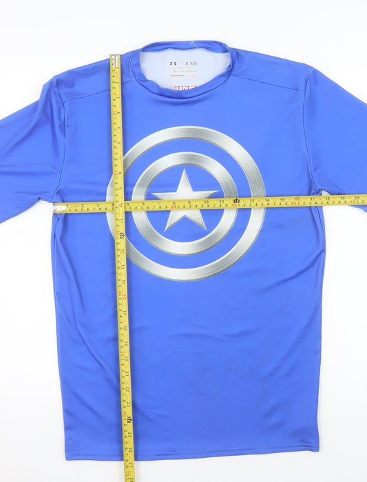 Under Armour Men Blue XL Compression Superhero Graphic T-Shirt
