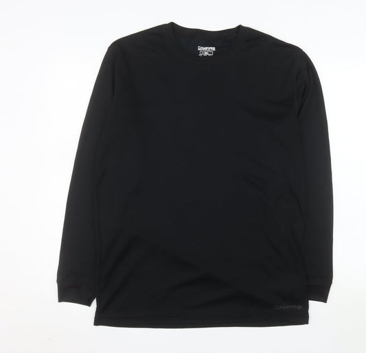 Campri Men's Black XL Long Sleeve Sports Base Layer Top