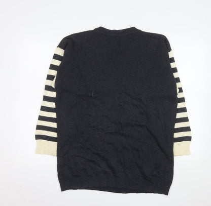 Betty Barclay Women Black L Marine Knit Pullover Jumper