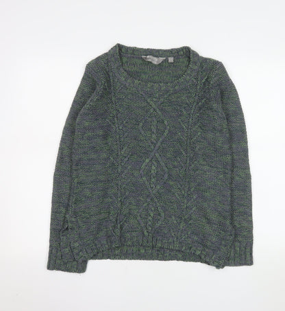 Mountain Warehouse Womens Green Cable-Knit Jumper Size 12