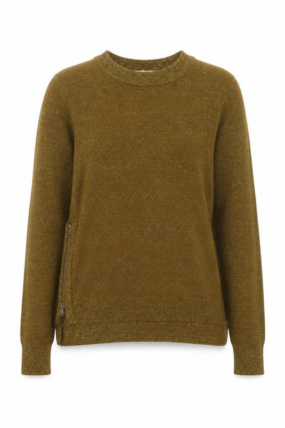 H&M Conscious Women's Gold XS Crew Neck Pullover Jumper